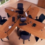 Meja Staff 4 Orang