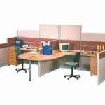 Partisi Kantor Uno Exclusive 2 Staff Configuration