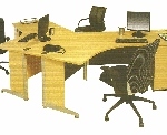 Meja Staff 3 Orang