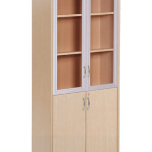 Lemari Arsip Donati Tinggi Pintu Panel Bawah + Pintu atas kaca frame type DOC-53 L