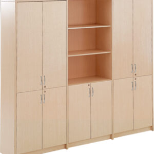Lemari Arsip Donati Tinggi Triple Pintu Panel Bawah + Double Pintu Panel atas + Rack tengah type DOC-55-3R.L