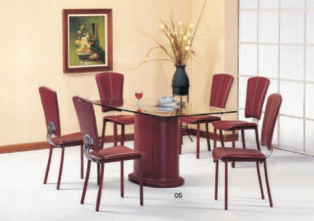 MC 01 MEJA MAKAN KACA OVAL 180x100 cm