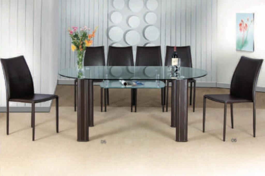 MC 11 MEJA MAKAN KACA COVEMO OVAL 180x100 cm