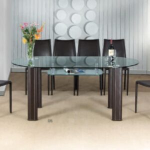 MC 11 MEJA MAKAN KACA COVEMO OVAL 180x100 cm