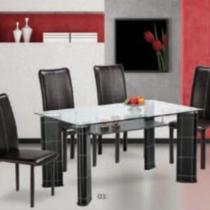 MC 12 MEJA MAKAN KACA COVEMO PP 150x90 cm